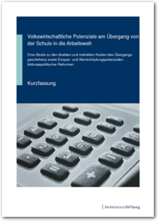 Cover Volkswirtschaftliche Potenziale am Übergang von der Schule in die Arbeitswelt - Kurzfassung