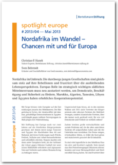 Cover spotlight europe 04/2013: Nordafrika im Wandel – Chancen mit und für Europa