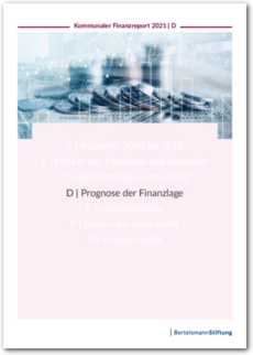 Cover Kommunaler Finanzreport 2021 - Prognose der Finanzlage