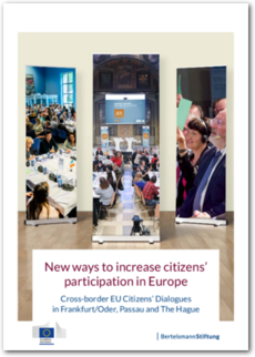 Cover New ways to increase citizens’ participation in Europe