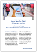 Cover Factsheet Corona-Warn-App-Befragung