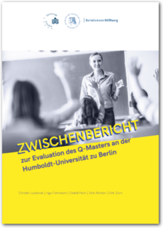 Cover Zwischenbericht zur Evaluation des Q-Masters an der Humboldt-Universität zu Berlin