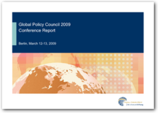 Cover Global Policy Council 2009                                                                             