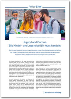 Cover Jugend und Corona. Die Kinder- und Jugendpolitik muss handeln.