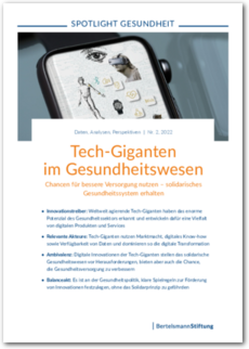 Cover SPOTLIGHT Gesundheit: Tech-Giganten im Gesundheitswesen