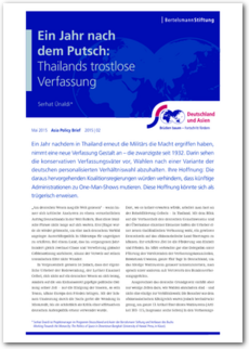 Cover Ein Jahr nach dem Putsch: Thailands trostlose Verfassung