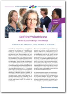 Cover Policy Brief: Stiefkind Weiterbildung
