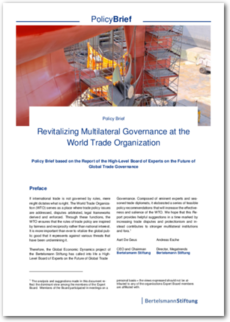 Cover Policy Brief: Revitalizing Multilateral Governance at the World Trade Organization