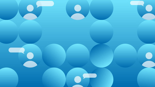Blaue Bubbles