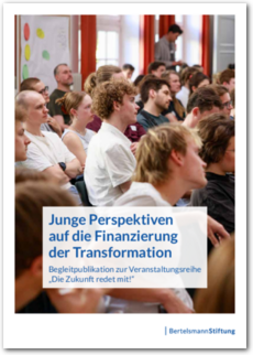 Cover Junge Perspektiven auf die Finanzierung der Transformation