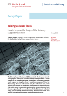 Cover Taking a closer look: How to improve the design of the Solvency Support Instrument