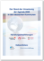 Cover Halbzeitbilanz zur Umsetzung  der Agenda 2030  in deutschen Kommunen