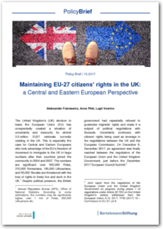 Cover Maintaining EU-27 citizens' rights in the UK: a Central and Eastern European Perspective