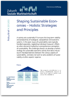 Cover Policy Brief #2012/03: <br/>Shaping Sustainable Economies – Holistic Strategies and Principles