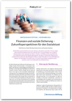 Cover Finanzen und soziale Sicherung – Zukunftsperspektiven für den Sozialstaat