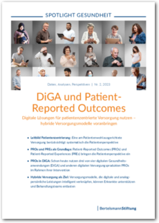 Cover SPOTLIGHT Gesundheit: DiGA und Patient-Reported Outcomes