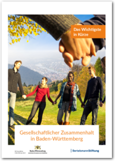 Cover Das Wichtigste in Kürze: Gesellschaftlicher Zusammenhalt in Baden-Württemberg
