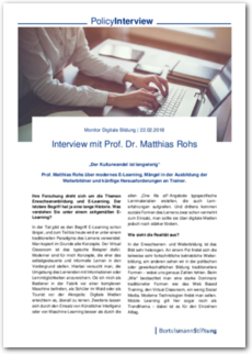 Cover PolicyInterview mit Prof. Dr. Matthias Rohs