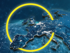 Aufnahme von Europa aus dem Weltall