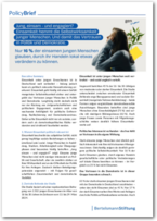 Cover Policy Brief Jung, einsam – und engagiert?