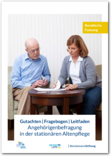 Cover Angehörigenbefragung in der stationären Altenpflege (revidierte Fassung 2023)