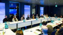 Teilnehmer am Diskusstionstisch