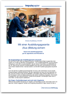 Cover Mit einer Ausbildungsgarantie (Aus-)Bildung sichern