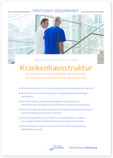 Cover SPOTLIGHT Gesundheit: Krankenhausstruktur