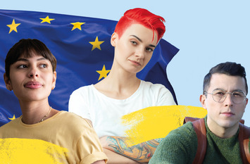 Junge Menschen in Europa