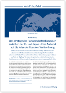 Cover Das strategische Partnerschaftsabkommen zwischen der EU und Japan