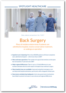 Cover SPOTLIGHT Healthcare: Back Surgery