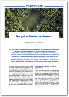 Cover Megatrend Brief #5: Der grüne Standortwettbewerb