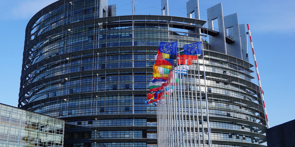 Außenansicht des Europäischen Parlaments in Straßburg