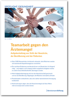 Cover SPOTLIGHT Gesundheit: Teamarbeit gegen den Ärztemangel