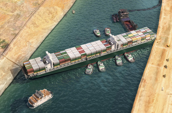 "Ever given" has been freed in Suez Canal