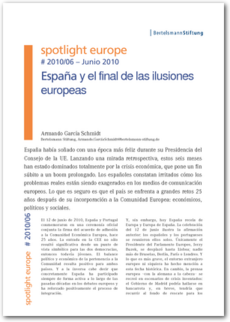 Cover spotlight europe 06/2010: España y el final de las ilusiones europeas