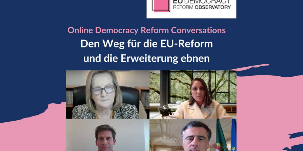 Bild mit den Rednern der vierten Democracy Reform Conversation