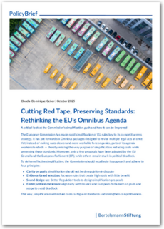 Cover Cutting Red Tape, Preserving Standards: Rethinking the EU's Omnibus Agenda