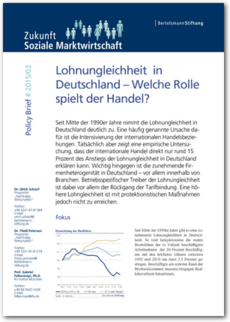 Cover Policy Brief #2015/03: Lohnungleichheit in Deutschland – Welche Rolle spielt der Handel?