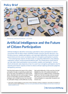 Cover Policy Brief 07/2026: Artificial Intelligence and the Future of Citizen Participation