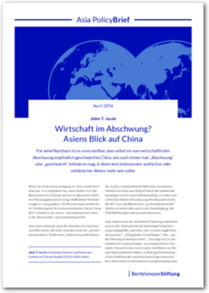 Cover Wirtschaft im Abschwung? Asiens Blick auf China