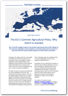 Cover flashlight europe 06/2017: The EU´s Common Agricultural Policy. Why Reform is Overdue