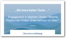 Cover Anhang zur Broschüre "We have better Tools."