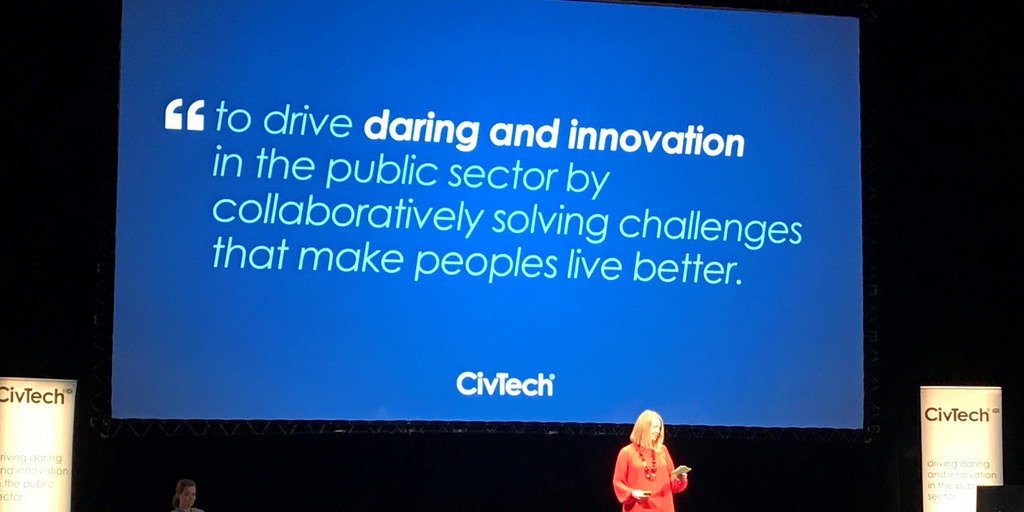 Das Motto der CivTech wird angezeigt.