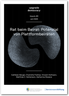 Cover Rat beim Beirat: Potenzial von Plattformbeiräten