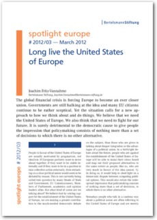 Cover spotlight europe 03/2012: Long live the United States of Europe