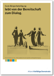 Cover Postkartenset "Qualität von Bürgerbeteiligung"
