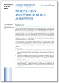 Cover Online Platforms and how to regulate them: An EU Overview