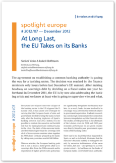 Cover spotlight europe 07/2012: At Long Last, the EU Takes on its Banks