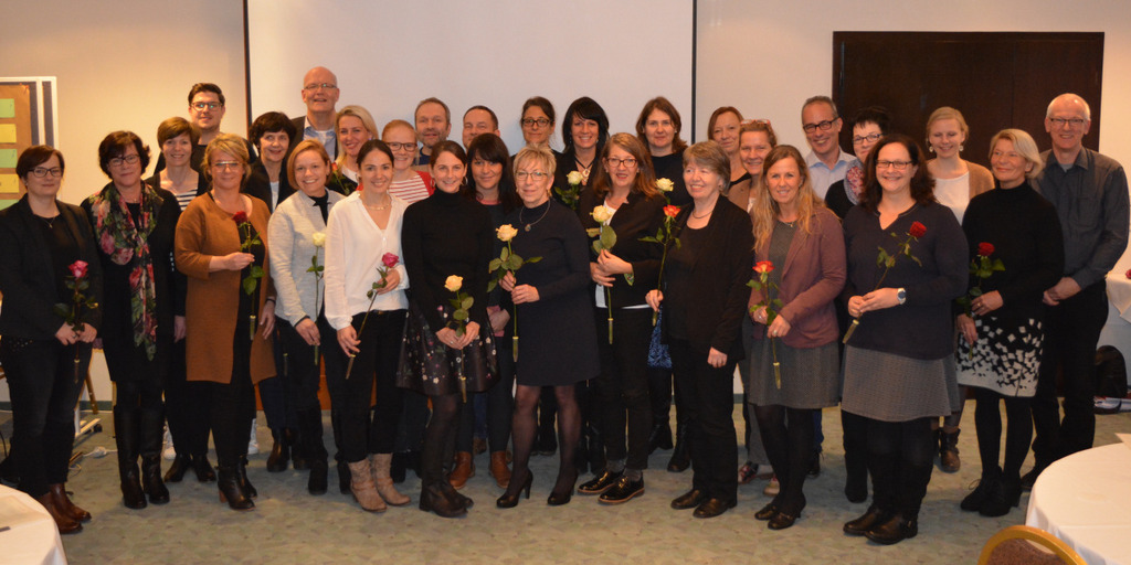 Gruppenbild der zertifizierten MultiplikatorInnen